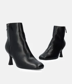 Stylish Black High Heel Ankle Boots