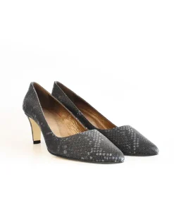 Stylish Black Leather Heels