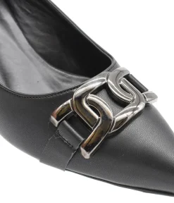 Stylish Black Link Heels