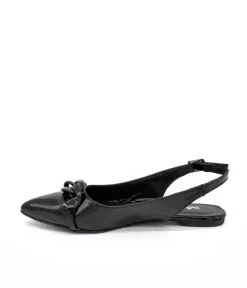 Stylish Black Patent Slingback Flats