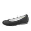 Stylish Black Suede Wide Fit Ballerinas