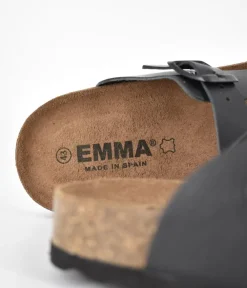 Stylish Classic Black Leather Sandals