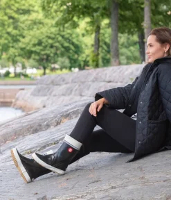 Stylish HAI Black Rubber Boots