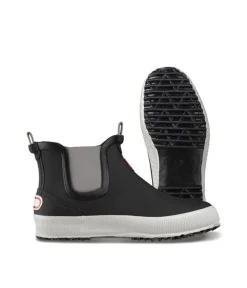 Stylish HAI LOW Black Winter Rubber Boots