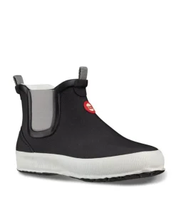 Stylish HAI LOW Black Winter Rubber Boots