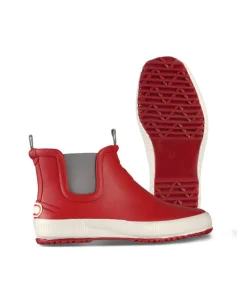 Stylish HAI LOW Dark Red Rubber Boots