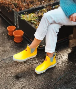 Stylish HAI LOW Yellow Rubber Boots