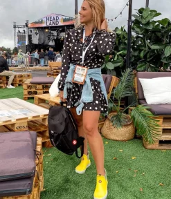 Stylish HAI LOW Yellow Rubber Boots