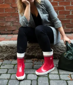 Stylish HAI Red Rubber Boots