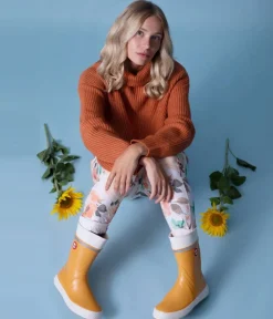 Stylish HAI Yellow Rubber Boots