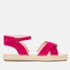 Stylish Hot Pink Suedette Espadrilles