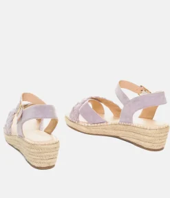 Stylish Malva Suedette Midi Wedges