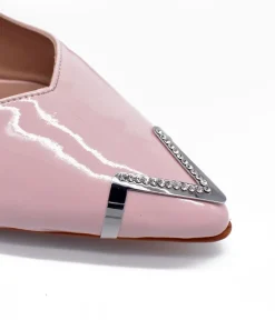 Stylish Pink Slingback Block Heels