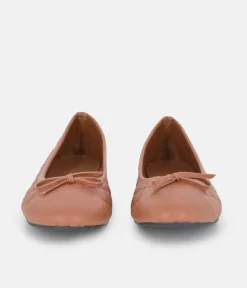 Stylish Quilted Brown Ballet Flats