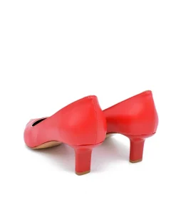 Stylish Red Slim Stiletto Block Heels