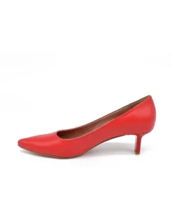 Stylish Red Slim Stiletto Block Heels