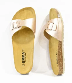 Super Cute Metallic Pink Slides