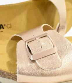 Super Cute Metallic Pink Slides