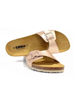 Super Cute Metallic Pink Slides