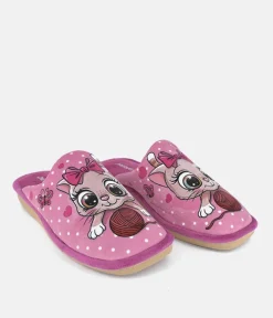 Super Cute Pink Kitten Slippers