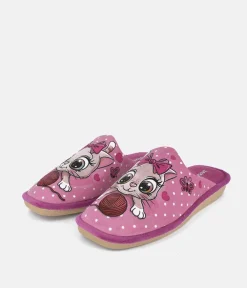 Super Cute Pink Kitten Slippers