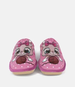 Super Cute Pink Kitten Slippers