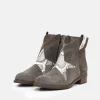 Tall Galls Premium Grey Suede Star Boots