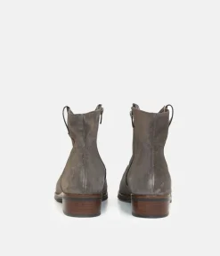 Tall Galls Premium Grey Suede Star Boots