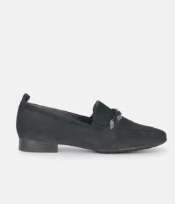 Tamaris Beautiful Navy Suede Loafers