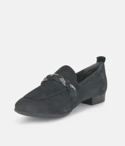 Tamaris Beautiful Navy Suede Loafers