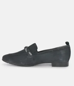 Tamaris Beautiful Navy Suede Loafers