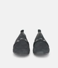 Tamaris Beautiful Navy Suede Loafers