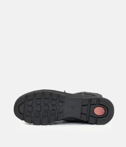 Tamaris Black Combi Winter Boots