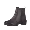 Tamaris Brown Leather Block Heel Ankle Boots