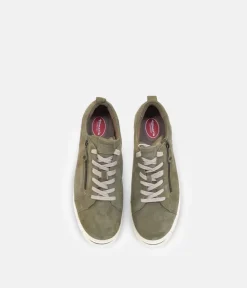 Tamaris Chunky Khaki Comfort Shoes