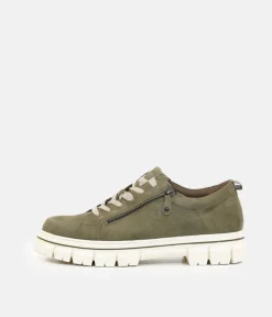 Tamaris Chunky Khaki Comfort Shoes