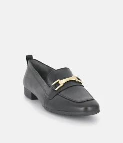 Tamaris Classic Black Leather Loafers