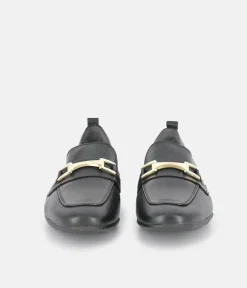Tamaris Classic Black Leather Loafers