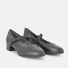 Tamaris Classic Black Mary Jane Low Block Heels