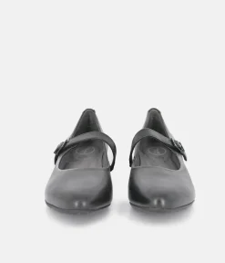 Tamaris Classic Black Mary Jane Low Block Heels