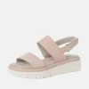 Tamaris Comfort Fit Beige Wedge Sandals