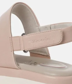 Tamaris Comfort Fit Beige Wedge Sandals