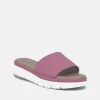 Tamaris Comfort Lilac Pink Quilted Slip on Sandals
