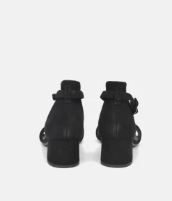 Tamaris Dressy Black Block Heel Sandals