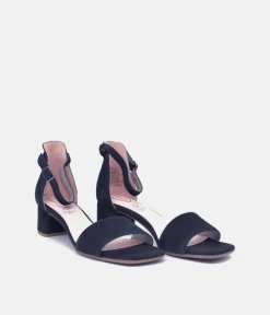 Tamaris Dressy Navy Block Heel Sandals