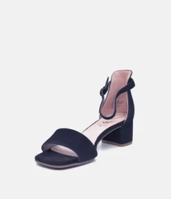 Tamaris Dressy Navy Block Heel Sandals