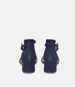 Tamaris Dressy Navy Block Heel Sandals