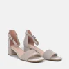 Tamaris Dressy Taupe Block Heel Sandals