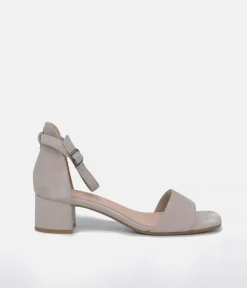 Tamaris Dressy Taupe Block Heel Sandals