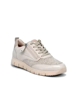 Tamaris Ivory Combi Comfort Trainers